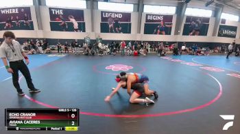 126 lbs Semifinal - Echo Cranor, Spartan Mat Club vs Aviana Caceres, Texas