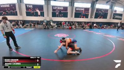 126 lbs Semifinal - Echo Cranor, Spartan Mat Club vs Aviana Caceres, Texas