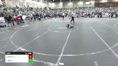 43 lbs Round Of 16 - Jett Rivas, Bayfield Wrestling Club vs Lance Root, Top Fuelers WC