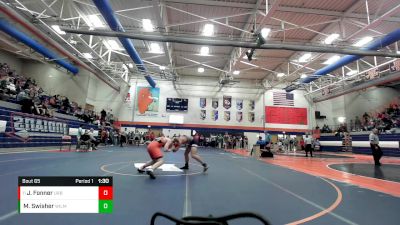 157 lbs Champ. Round 1 - Jonnah Fonner, Urbana vs Matt Swisher, Wilmington