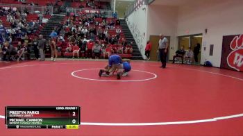 120 lbs Cons. Round 1 - Michael Cannon, Detroit Catholic Central vs Prestyn Parks, Olentangy Liberty