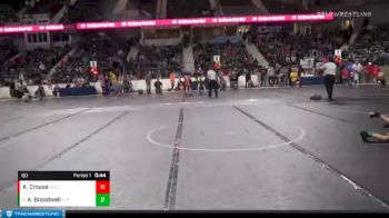 60 lbs Cons. Round 2 - Avilyn Broadwell, Coffeyville vs Kennadi Crouse, Maize