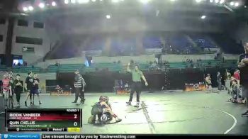 60 lbs Round 1 (3 Team) - Riddik Vanbeek, Cane Bay Cobras vs Quin Chellis, Summerville Takedown Club