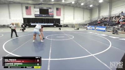 215 lbs Semifinals (4 Team) - Carmine Gerbino, John H Glenn HS vs Sal Fresco, Central Valley Academy