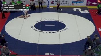 132 lbs Consi Of 8 #1 - Colt Bratton, Mifflin County vs Daniel Rineer, Solanco