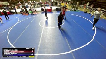 120 lbs Cons. Round 5 - William Gilmore, Community Youth Center - Concord Campus Wrestling vs Yousef Jubrail, LAWC/Chaminade