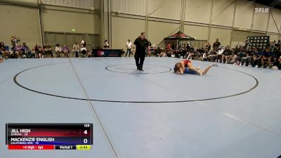 125 lbs Round 2 (6 Team) - Jill High, Kansas vs Mackenzie English, California Red