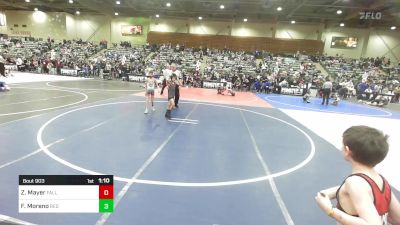 57 lbs Rr Rnd 1 - Zackary Mayer, Fallon Outlaws WC vs Fitz Moreno, Red Wave WC