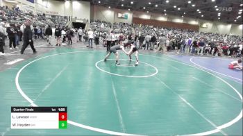 137 lbs Quarterfinal - Laithan Lawson, Aggression vs Wesley Hayden, Bay Area Dragons