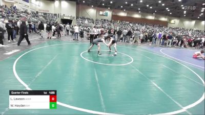 137 lbs Quarterfinal - Laithan Lawson, Aggression vs Wesley Hayden, Bay Area Dragons