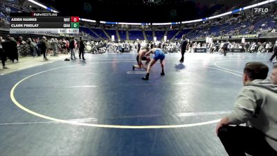 172 lbs 7th Place - Aiden Hannis, Whitehall vs Clark Findlay, Cranberry