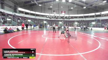 124 lbs Quarterfinal - Connor Novakowski, Wyoming Area Hs vs Lucas Hoffman, Odessa Montour-Watkins Glen Sr HS