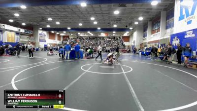 113 lbs Champ. Round 1 - Anthony Camarillo, Redwood -Visalia vs William Ferguson, Dana Hills