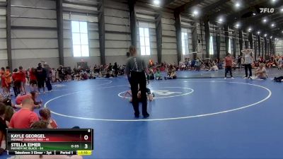 66 lbs Final - Stella Eimer, Mayhem WC Black vs Kayle Georgel, Midwest Assasins Red