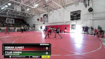 174 lbs Semifinal - Tyler Hanna, Cerritos College vs Adrian Juarez, Bakersfield College