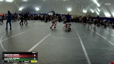 80 lbs Round 9 (10 Team) - Braxton Crowl, Michigan Gold Pittbulls vs Clayton Keener, Brawler Elite