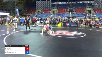 106 lbs Rnd Of 32 - Charlie Wylie, New Jersey vs Senna Grassman, Tennessee
