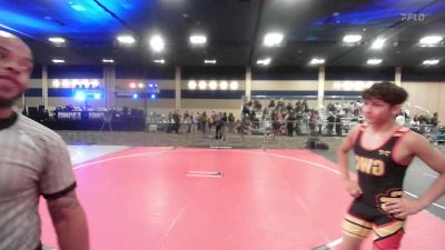 123 lbs 2nd Place - Thomas Zubia, Gwc vs Jahryzen Pagaragan, Gold Rush Wr Ac