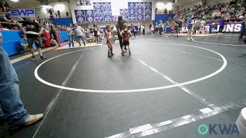 43 lbs Consi Of 4 - Harley Howell, Henryetta Knights Wrestling Club vs Greyson Summitt, Newkirk Takedown Club