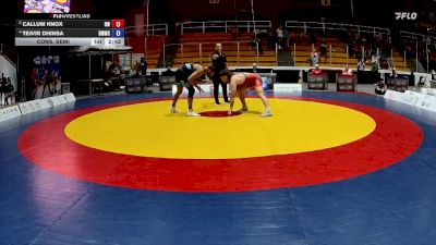 97kg Cons. Semi - Callum Knox, Brock WC vs Tejvir Dhinsa, Burnaby Mountain Wrestling Club