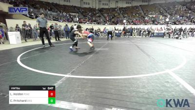 Round Of 16 - Cael Pritchard, Bristow Youth Wrestling vs Leland Holden, Ponca City Wildcat Wrestling