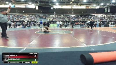 100 lbs Cons. Semi - Ryleigh Slocum, Borah vs Sara Pipinich, Caldera