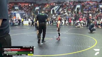 64 lbs Cons. Round 2 - Colton MacDonald, Pinckney WC vs Jax Cholometes, Three Rivers Wildcats