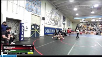 170 lbs Champ. Round 2 - Danny Frailey, Trabuco Hills vs Javon Major, Paloma Valley