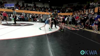 64 lbs Semifinal - Konner Hood, Weatherford Youth Wrestling vs Lawsyn Snow, Newcastle Youth Wrestling