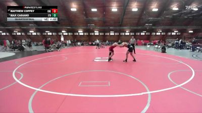 165 lbs Quarterfinal - Max Casiano, Ithaca vs Matthew Coffey, Oneonta State