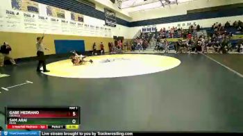 126 lbs 3rd Place Match - Gabe Medrano, Colville vs Sam Arai, Mead