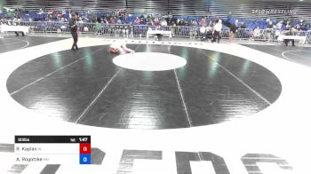 123 lbs Consi Of 8 #1 - Rose Kaplan, IN vs Audrey Rogotzke, MN