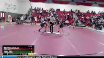 155 lbs Round 1 - Devani Hannigan, Zillah Girls vs Ruby Rios, Toppenish Girls