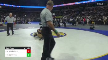 144 lbs Semifinal - Moses Mirabal, Gilroy vs Mario Carini, Poway