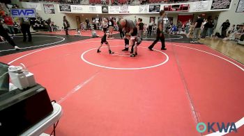 43 lbs Consi Of 4 - Cary Stewart, Wagoner Takedown Club vs Shepherd Cox, Coweta Tiger Wrestling