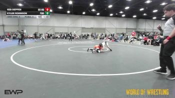 75 lbs 5th Place - Keb Deppen, OK Elite 14U Orange vs Kyler Robinson, POWA 14U