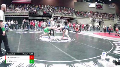 1A 157 lbs Quarterfinal - Nash Jensen, Panguitch vs Dallen Platt, Bryce Valley