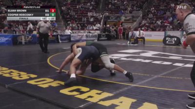 215 lbs Final - Elijah Brown, Belle Vernon vs Cooper Roscosky, Kiski Area