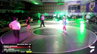 138 lbs 1st Place Match - Opal Jarman, Mat Monsters Wrestling Club vs Renice Gonzalez, Threshold WC