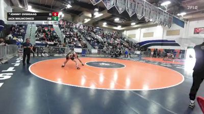 138 lbs Quarterfinal - Jack Malinconico, Poway vs Johnny Overgaag, Palm Desert