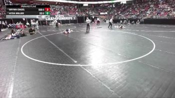 Girls 100 lbs 5th Place Match - Brynn Engel, Badger-Girls vs Ayda Miller, Saint Croix Central-Girls