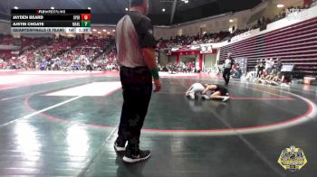 126 lbs Quarterfinals (8 Team) - Jayden Beard, SPERRY vs Justin Choate, MARLOW