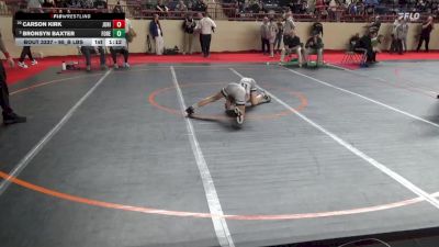 95_B lbs Final - Carson Kirk, Juniata vs Bronsyn Baxter, Forest Hills