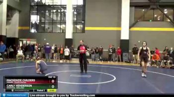 125 lbs Champ. Round 2 - Mackenzie Childers, Prairie, Cedar Rapids vs Carly Henderson, Riverside, Oakland