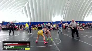 84 lbs Round 4 (8 Team) - Bryson Slider, Highland Medina vs Larkin Hendershot, WV Wild