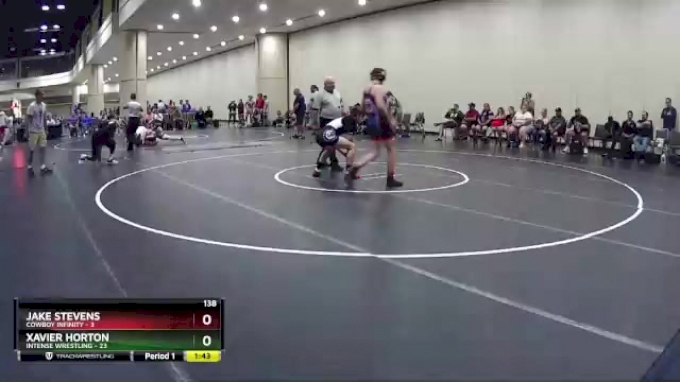 138 lbs Round 2 (10 Team) - Xavier Horton, Intense Wrestling vs Jake ...