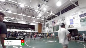 285 lbs Cons. Round 4 - Milton Carter, St. John Bosco vs Angel Sanchez, Redondo Union