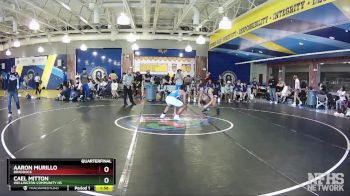144 White Quarterfinal - Aaron Murillo, Braddock vs Cael Mitton, Wellington Community Hs