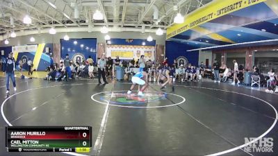 144 White Quarterfinal - Aaron Murillo, Braddock vs Cael Mitton, Wellington Community Hs