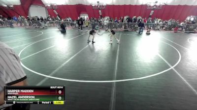 55-61 lbs Round 1 - Hazel Anderson, West Salem Bangor Wrestling vs Harper Madden, Wisconsin